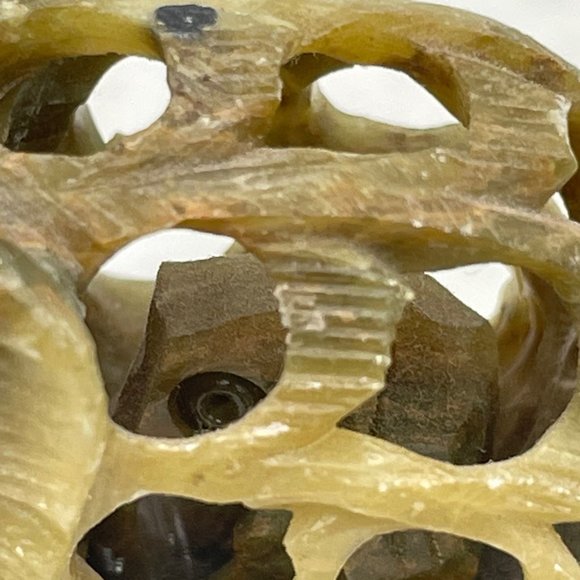 Hand Carved Soapstone Elephant Mother with Baby Inside Vintage - Picture 6 of 10